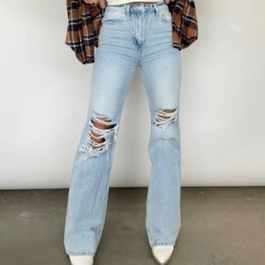 Vervet Dark Wash Leslie 90’s Flare Denim Jeans
